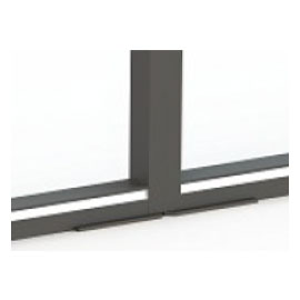 Screw covering floor profile with LED lighting